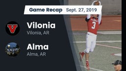 Recap: Vilonia  vs. Alma  2019