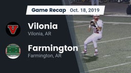 Recap: Vilonia  vs. Farmington  2019