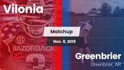 Matchup: Vilonia  vs. Greenbrier  2019
