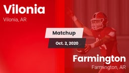 Matchup: Vilonia  vs. Farmington  2020