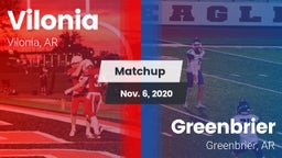 Matchup: Vilonia  vs. Greenbrier  2020
