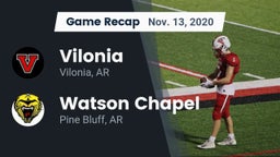 Recap: Vilonia  vs. Watson Chapel  2020