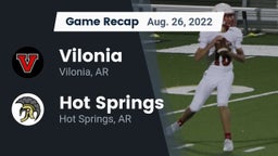 Recap: Vilonia  vs. Hot Springs  2022