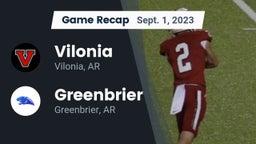 Recap: Vilonia  vs. Greenbrier  2023