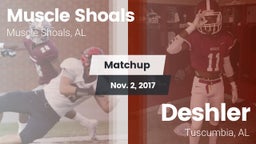 Matchup: Muscle Shoals High vs. Deshler  2017
