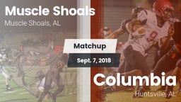 Matchup: Muscle Shoals High vs. Columbia  2018