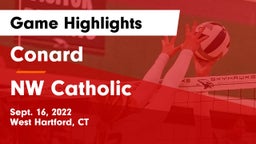 Conard  vs NW Catholic Game Highlights - Sept. 16, 2022