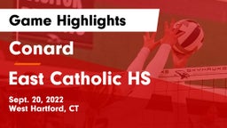 Conard  vs East Catholic HS Game Highlights - Sept. 20, 2022