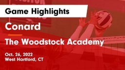 Conard  vs The Woodstock Academy Game Highlights - Oct. 26, 2022