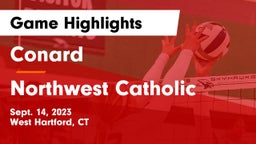 Conard  vs Northwest Catholic  Game Highlights - Sept. 14, 2023