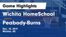 Wichita HomeSchool  vs Peabody-Burns  Game Highlights - Dec. 10, 2019