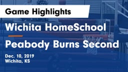 Wichita HomeSchool  vs Peabody Burns Second Game Highlights - Dec. 10, 2019