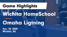 Wichita HomeSchool  vs Omaha Ligtning Game Highlights - Jan. 18, 2020