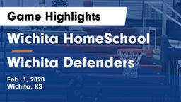 Wichita HomeSchool  vs Wichita Defenders Game Highlights - Feb. 1, 2020