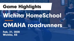 Wichita HomeSchool  vs OMAHA roadrunners Game Highlights - Feb. 21, 2020