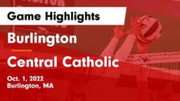Burlington  vs Central Catholic  Game Highlights - Oct. 1, 2022