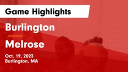 Burlington  vs Melrose  Game Highlights - Oct. 19, 2023