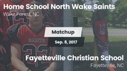 Matchup: Home School North Wa vs. Fayetteville Christian School 2017