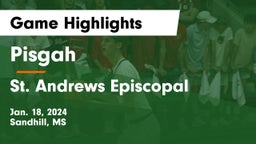 Pisgah  vs St. Andrews Episcopal  Game Highlights - Jan. 18, 2024