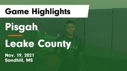 Pisgah  vs Leake County Game Highlights - Nov. 19, 2021