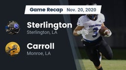 Recap: Sterlington  vs. Carroll  2020