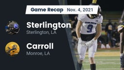 Recap: Sterlington  vs. Carroll  2021
