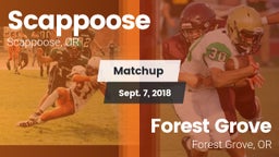 Matchup: Scappoose High vs. Forest Grove  2018