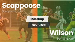 Matchup: Scappoose High vs. Wilson  2018