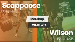 Matchup: Scappoose High vs. Wilson  2019