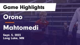 Orono  vs Mahtomedi  Game Highlights - Sept. 5, 2023