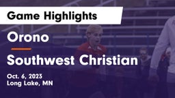 Orono  vs Southwest Christian  Game Highlights - Oct. 6, 2023