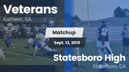 Matchup: Veterans High vs. Statesboro High 2019