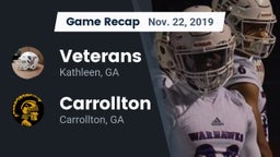Recap: Veterans  vs. Carrollton  2019