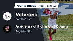 Recap: Veterans  vs. Academy of Richmond County  2023