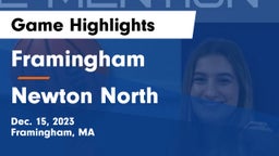 Framingham  vs Newton North  Game Highlights - Dec. 15, 2023