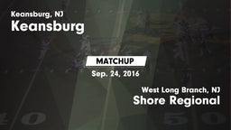 Matchup: Keansburg High vs. Shore Regional  2016