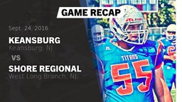 Recap: Keansburg  vs. Shore Regional  2016