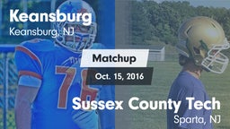 Matchup: Keansburg High vs. Sussex County Tech  2016