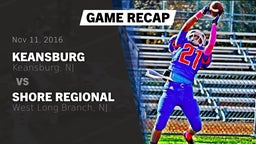 Recap: Keansburg  vs. Shore Regional  2016