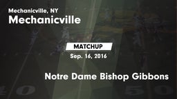Matchup: Mechanicville High vs. Notre Dame Bishop Gibbons 2016
