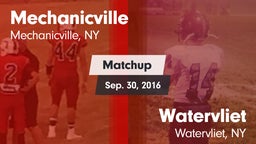 Matchup: Mechanicville High vs. Watervliet  2016