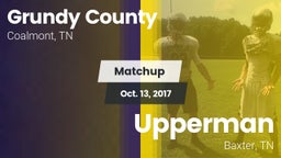Matchup: Grundy County High vs. Upperman  2017