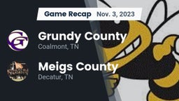 Recap: Grundy County  vs. Meigs County  2023