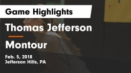 Thomas Jefferson  vs Montour Game Highlights - Feb. 5, 2018