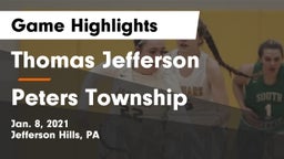 Thomas Jefferson  vs Peters Township  Game Highlights - Jan. 8, 2021
