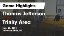 Thomas Jefferson  vs Trinity Area  Game Highlights - Jan. 28, 2021