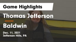 Thomas Jefferson  vs Baldwin  Game Highlights - Dec. 11, 2021