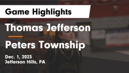 Thomas Jefferson  vs Peters Township  Game Highlights - Dec. 1, 2023