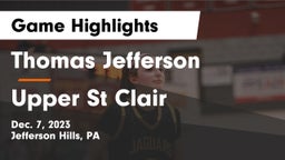 Thomas Jefferson  vs Upper St Clair Game Highlights - Dec. 7, 2023