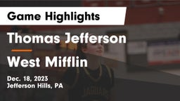 Thomas Jefferson  vs West Mifflin  Game Highlights - Dec. 18, 2023